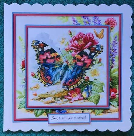 Butterfly on a Stone - Mini Kit 6x6 by Sharron Hylton