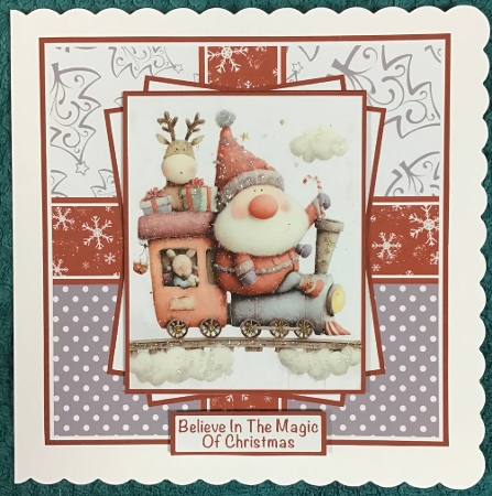 Santa & Reindeer Mini Kit 7x7 (5) by Sharron Hylton