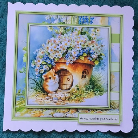 Hamster in the Flowerpot - Mini Kit 6x6 by Sharron Hylton