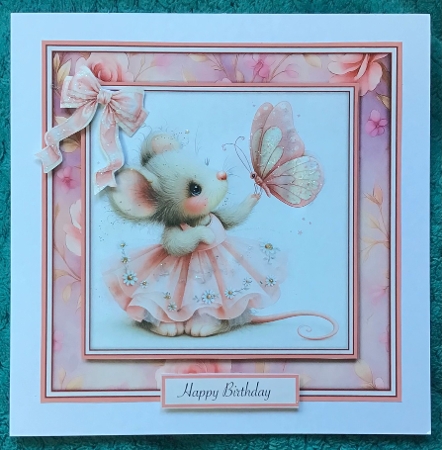 Little Pinky Ballet Mouse - Mini Kit 6x6 by Sharron Hylton