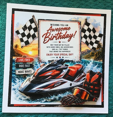 Jet ski Male Birthday  by Sharron Hylton