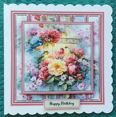 Beautiful Flowers and Birds - Mini Kit 6x6 by Sharron Hylton