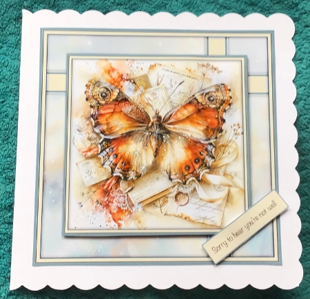 Butterfly on Letters - Mini Kit 6x6 by Sharron Hylton