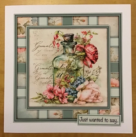 Shabby Vintage Bottle - Mini Kit 6x6 by Sharron Hylton