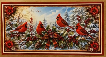 Winter Cardinals Cut-And-Fold Card-K2 by Sharron Hylton