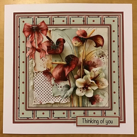 Beautiful Anthurium Flowers - Mini Kit 6x6 by Sharron Hylton