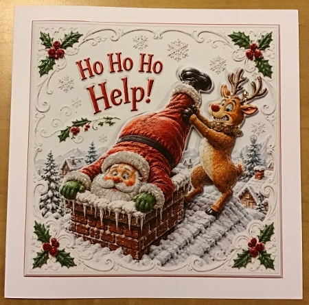 stuck in the chimney hohoho help by Sharron Hylton