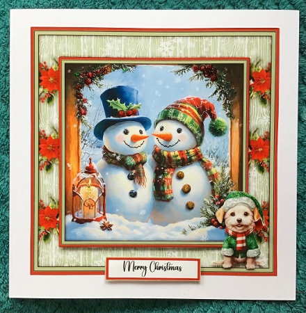 Festive Snowmen - Mini Kit 6x6 by Sharron Hylton