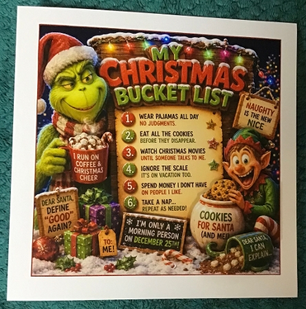 Christmas Bucket List Mini Kit     by Sharron Hylton