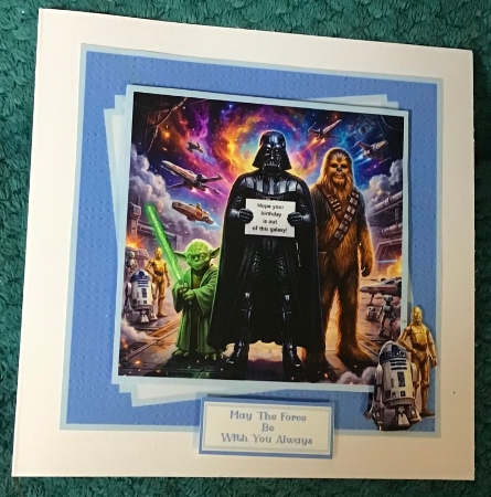 Hope Your Birthday Is Out Of This Galaxy - 6x6 by Sharron Hylton