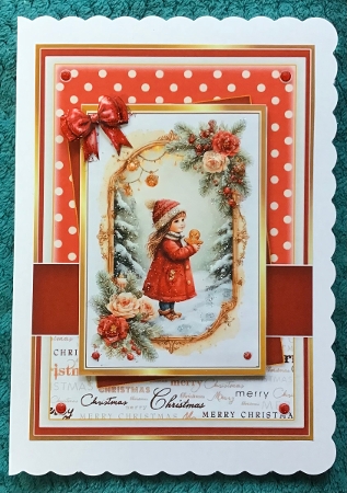 5x7 ~ Set Of 3 Cutie Christmas Greetings 3 by Sharron Hylton