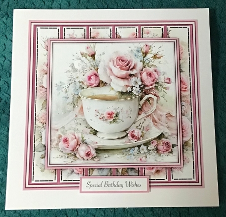 Tea Cup Roses - Mini Kit 6x6 by Sharron Hylton