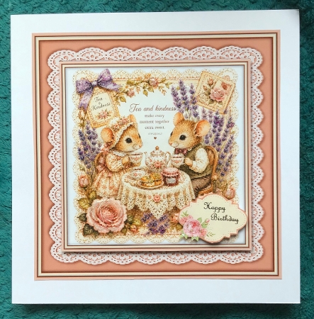 Mouse Tea Party - Mini Kit 6x6 by Sharron Hylton