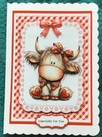 5x7 ~ Cute Cow by Sharron Hylton