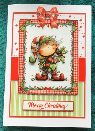 5x7 ~ Cutie Christmas Elf by Sharron Hylton