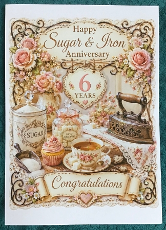 6 years sugar and iron anniversary by Sharron Hylton