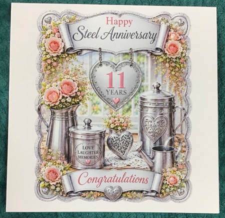 11th anniversary steel by Sharron Hylton