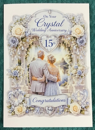 15th anniversary crystal by Sharron Hylton
