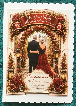 40th anniversary ruby by Sharron Hylton