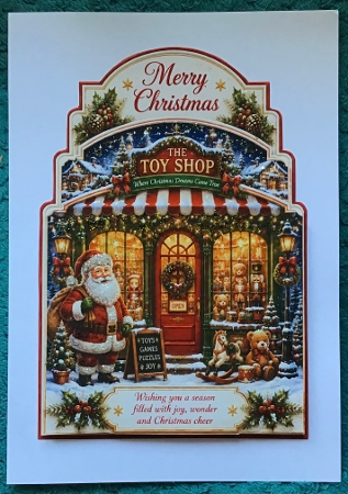 shaped christmas toy shop by Sharron Hylton