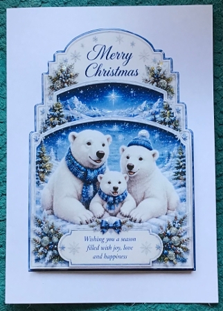 shaped christmas polar bears by Sharron Hylton