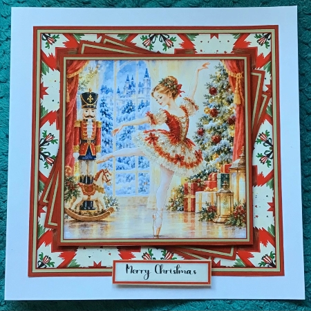 Festive Ballerina - Mini Kit 6x6 by Sharron Hylton