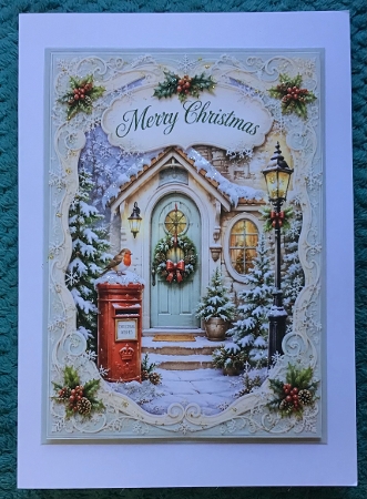 christmas door by Sharron Hylton