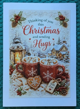 warm hugs thinking of you this christmas by Sharron Hylton