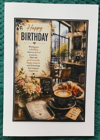 The Modern Coffee Bar A4 Birthday Portrait Topper by Sharron Hylton