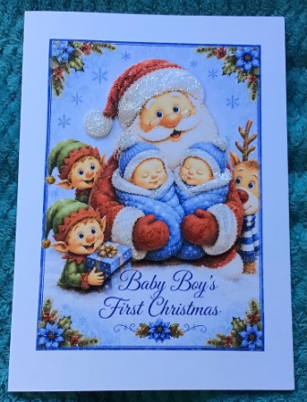 santa twins 1st christmas boys by Sharron Hylton