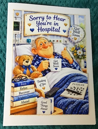 sorry to hear youre in hospital by Sharron Hylton