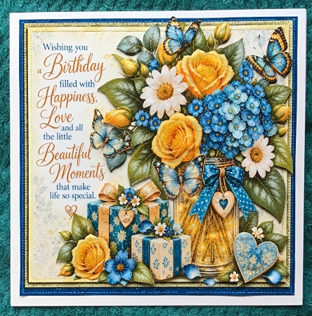 ** Birthday Wishes ** tourquoise by Sharron Hylton