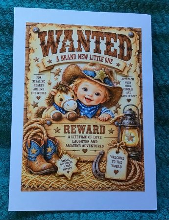 ** Wanted ** baby Cowboy by Sharron Hylton