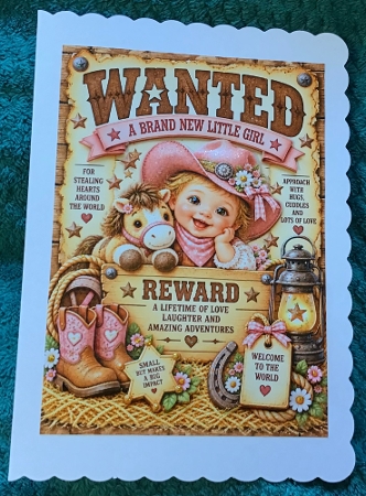** Wanted ** baby Cowgirl by Sharron Hylton