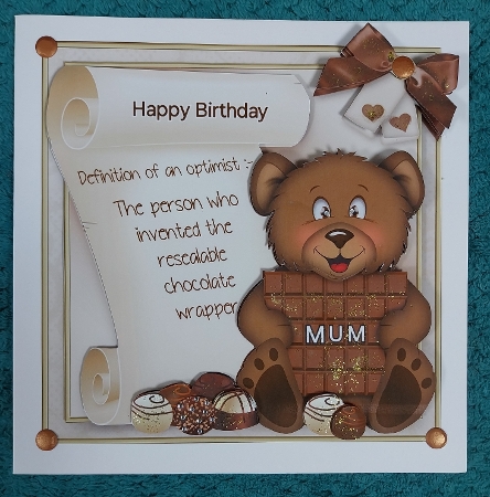 Chocolate Lover Bear Mini Kit by Sharron Hylton