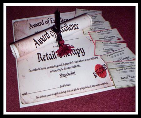 Fun Novelty Certificate by Sharyn Cafe