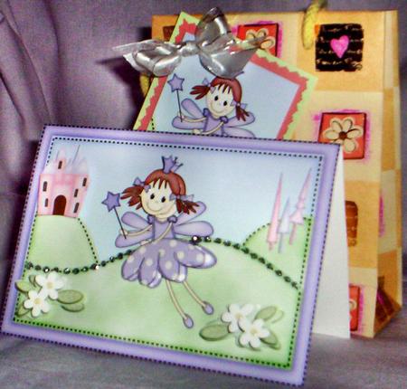 A4 Fairy Twinkletoes Card Topper by Sharyn Cafe