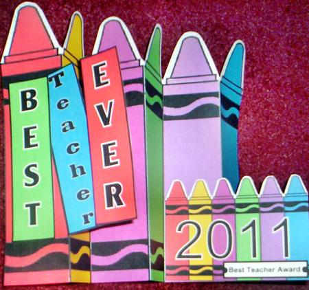 Bright Crayons Multi Fold Card by Sharyn Cafe