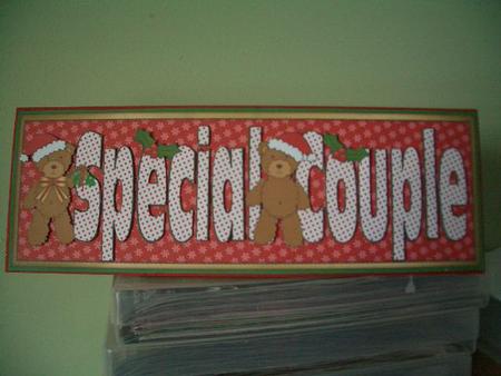 Christmas Teddies Special Couple Large Dl by Sheena Lecky