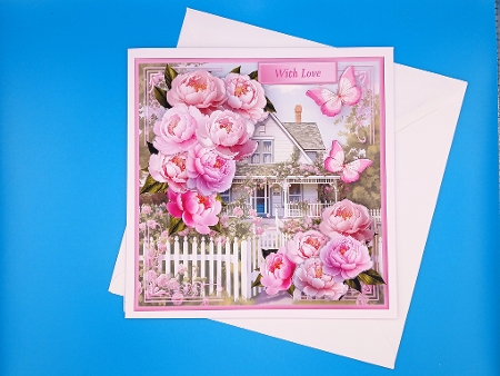 Summer Cottage - Decoupage Card Mini Kit by Sheila Heptinstall