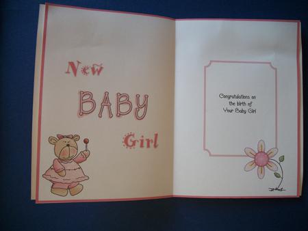 New Baby Girl Insert by Sheila Horne