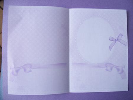 Lilac Romantic Card Blank or Insert by Sheila Horne