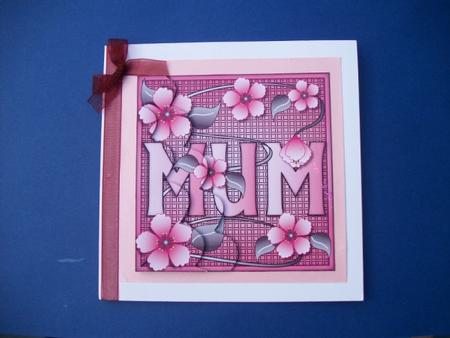 Mum with Oriental Flowers Topper by Sheila Horne