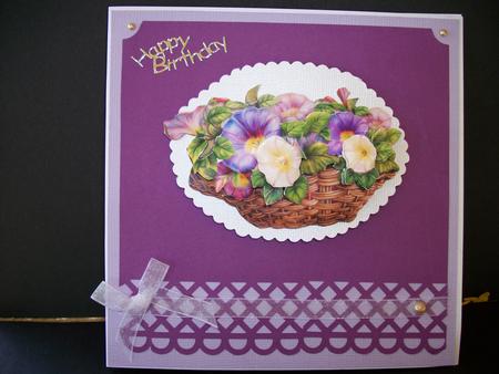 Petunia Basket Topper & Decoupage by Sheila Horne