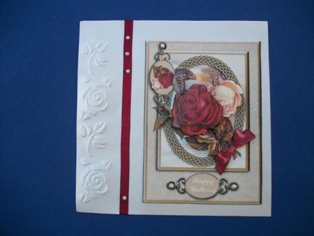 Vintage Roses Birthday or Retirement by Sheila Horne