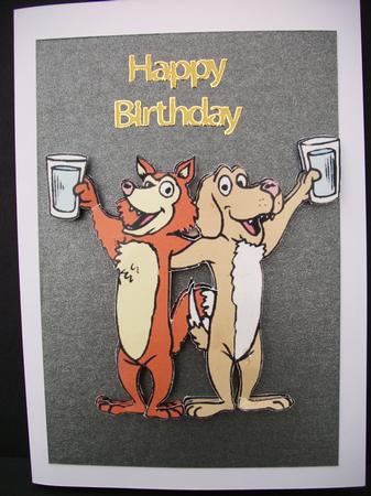 Cut Out Card, Cheers! by Sheila Horne