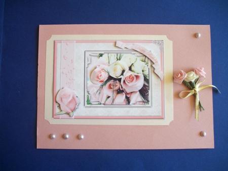 Rose Bouquet Decoupage or Pyramid by Sheila Horne