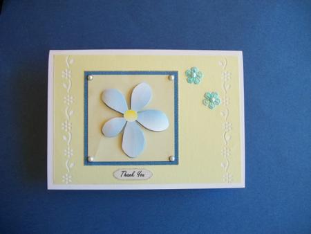 Thank You Flower Square Topper 3 by Sheila Horne