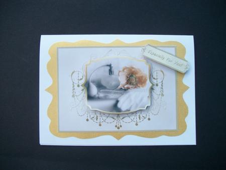 Perfume & Poppy in Golden Frame by Sheila Horne