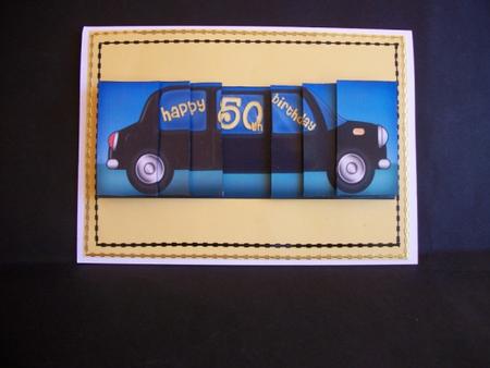 50th Birthday Dl Stretch Limousine Side Stacker by Sheila Horne